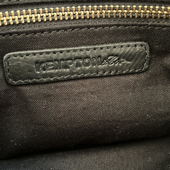 Kempton & Co Suede and Leather large pouch - Picture 4 of 6